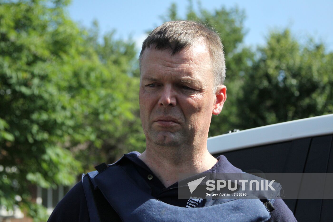 Principal Deputy Chief Monitor of the OSCE Special Monitoring Mission to Ukraine Alexander Hug visits Yasynuvata, Donetsk Region
