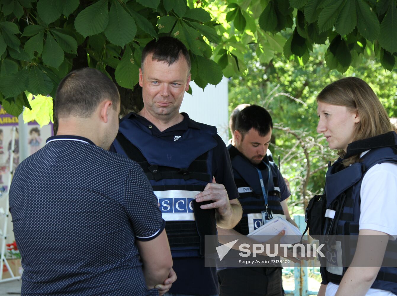 Principal Deputy Chief Monitor of the OSCE Special Monitoring Mission to Ukraine Alexander Hug visits Yasynuvata, Donetsk Region