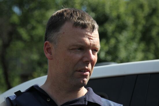Principal Deputy Chief Monitor of the OSCE Special Monitoring Mission to Ukraine Alexander Hug visits Yasynuvata, Donetsk Region