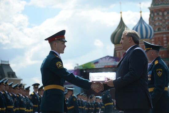 Graduation ceremony of Emergency Ministry's cadets on Red Square