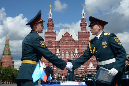 Graduation ceremony of Emergency Ministry's cadets on Red Square