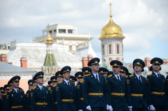 Graduation ceremony of Emergency Ministry's cadets on Red Square