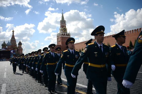 Graduation ceremony of Emergency Ministry's cadets on Red Square