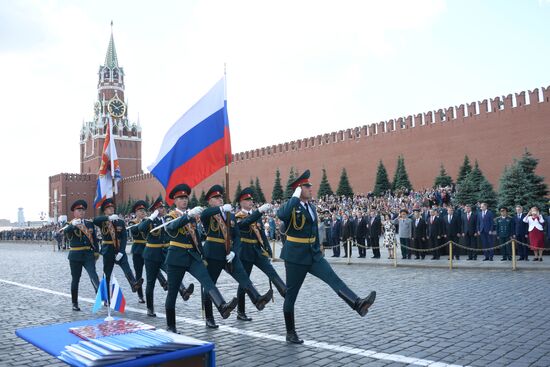 Graduation ceremony of Emergency Ministry's cadets on Red Square