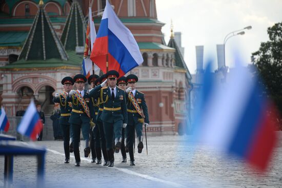 Graduation ceremony of Emergency Ministry's cadets on Red Square