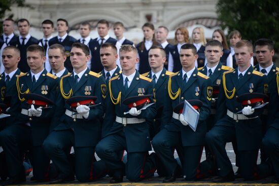 Graduation ceremony of Emergency Ministry's cadets on Red Square