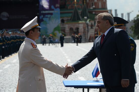 Graduation ceremony of Emergencies Ministry's cadets on Red Square