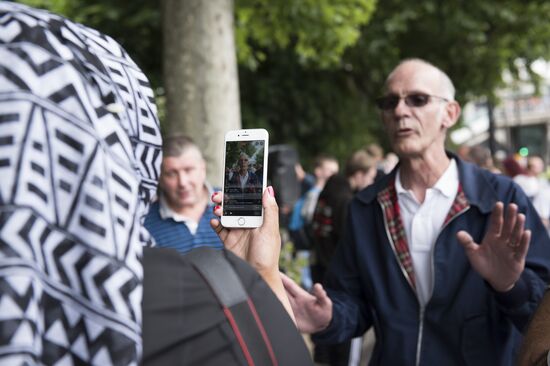 Rally against Islamic terrorism in London