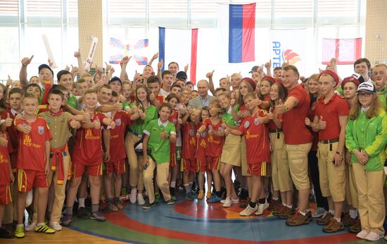 President Putin visits Artek international children's center