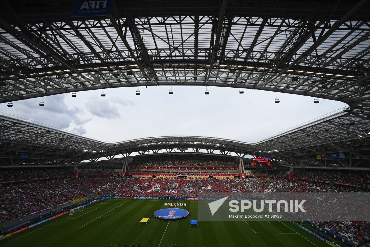 Football. 2017 FIFA Confederations Cup. Mexico vs. Russia