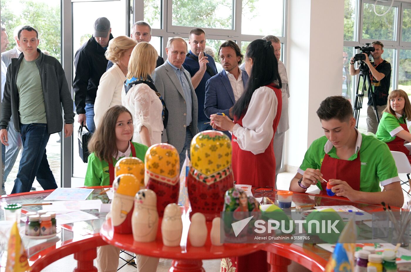 President Putin visits Artek international children's center