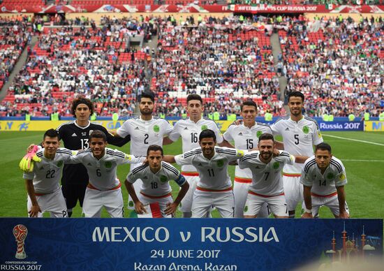 Football. 2017 FIFA Confederations Cup. Mexico vs. Russia