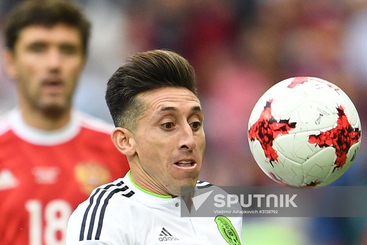 Football. 2017 Confederations Cup. Mexico vs. Russia