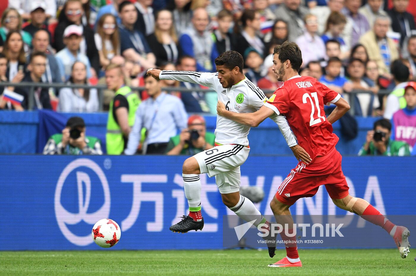 Football. 2017 Confederations Cup. Mexico vs. Russia