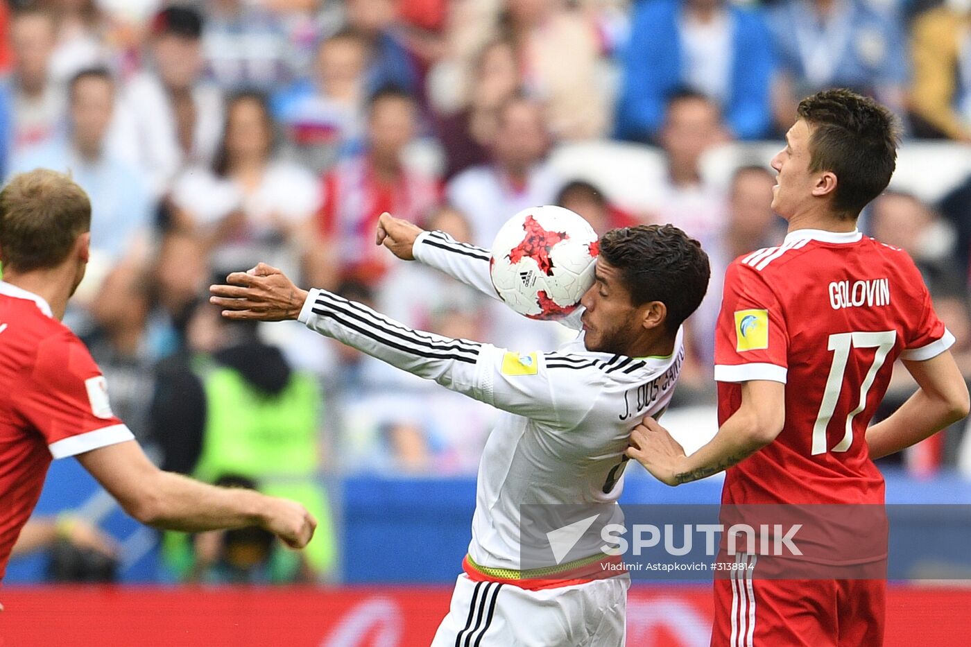 Football. 2017 Confederations Cup. Mexico vs. Russia