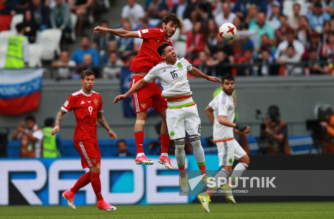 Football. 2017 Confederations Cup. Mexico vs. Russia