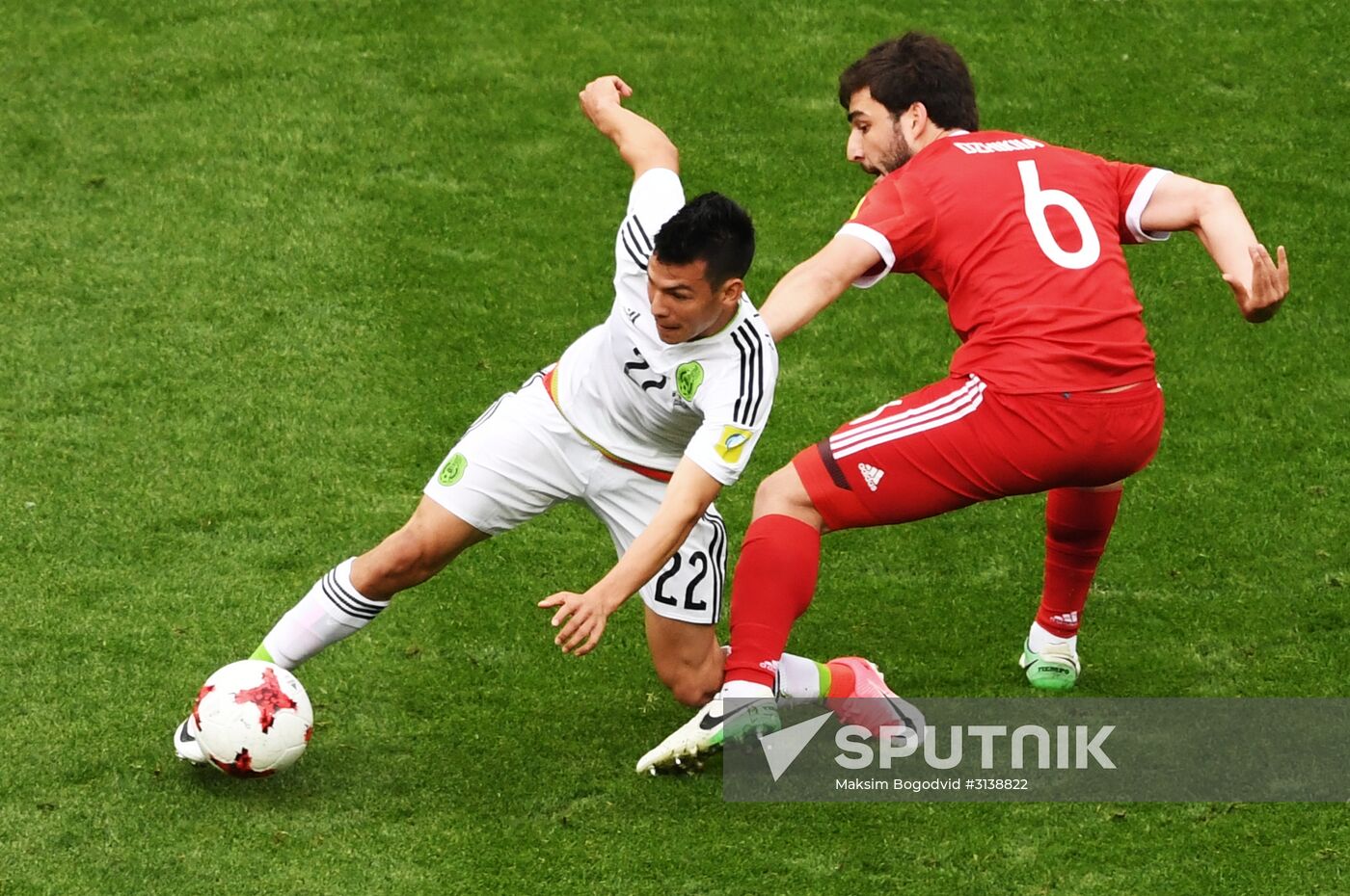 Football. 2017 Confederations Cup. Mexico vs. Russia