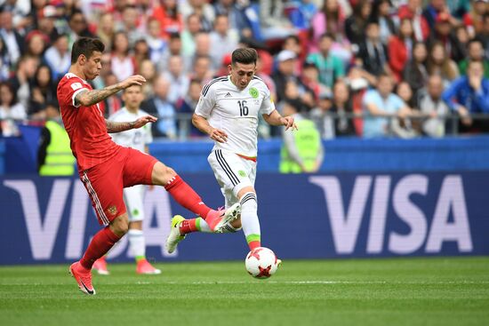 Football. 2017 FIFA Confederations Cup. Mexico vs. Russia