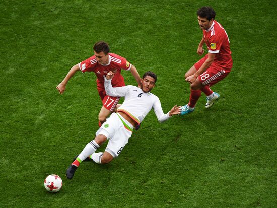 Football. 2017 FIFA Confederations Cup. Mexico vs. Russia