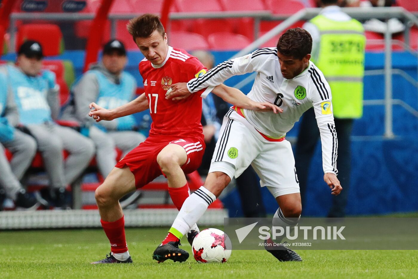 Football. 2017 Confederations Cup. Mexico vs. Russia