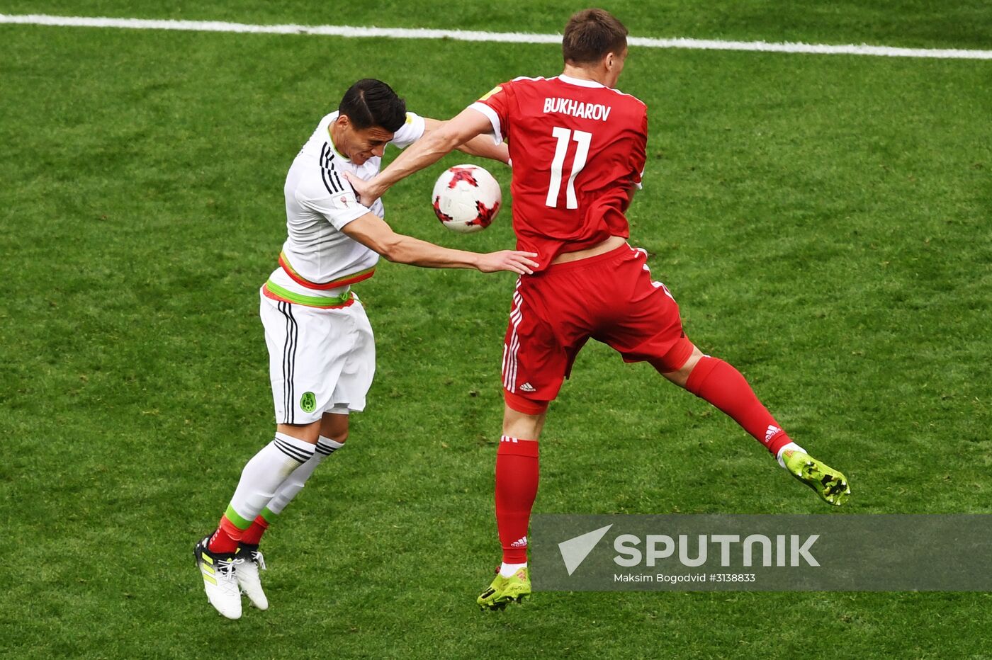 Football. 2017 Confederations Cup. Mexico vs. Russia