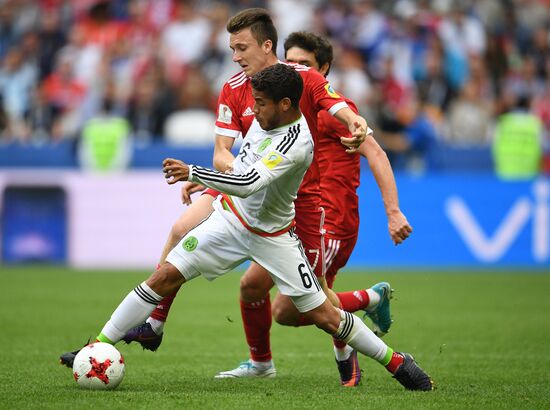 Football. 2017 FIFA Confederations Cup. Mexico vs. Russia