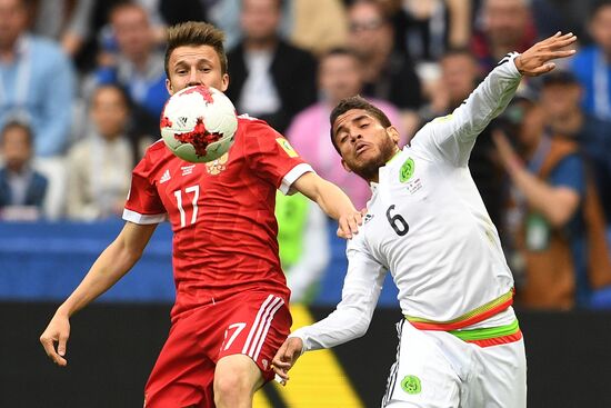 Football. 2017 Confederations Cup. Mexico vs. Russia