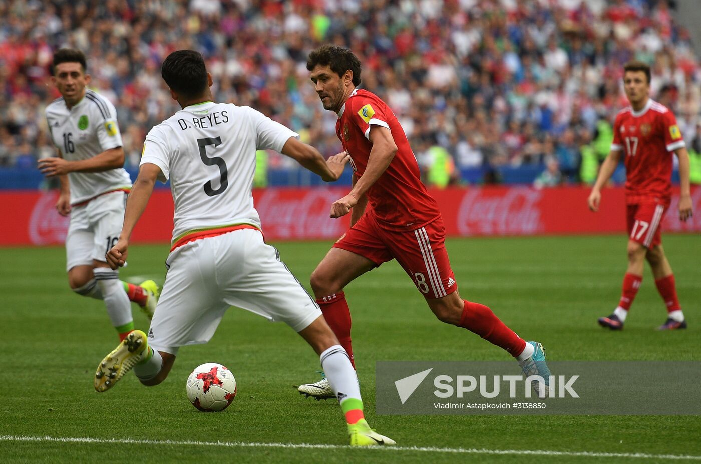 Football. 2017 Confederations Cup. Mexico vs. Russia