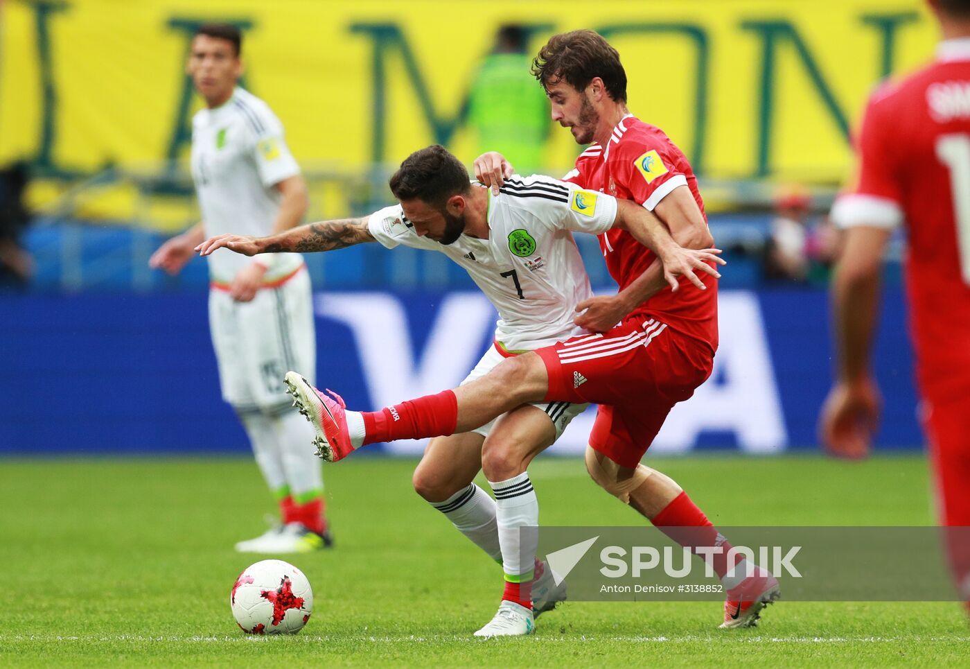 Football. 2017 Confederations Cup. Mexico vs. Russia