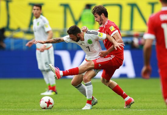 Football. 2017 Confederations Cup. Mexico vs. Russia