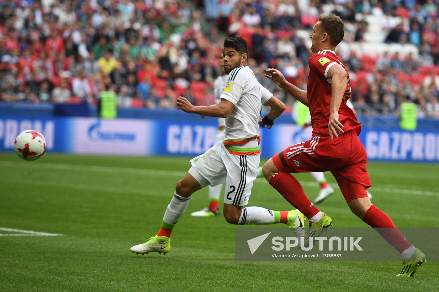 Football. 2017 Confederations Cup. Mexico vs. Russia