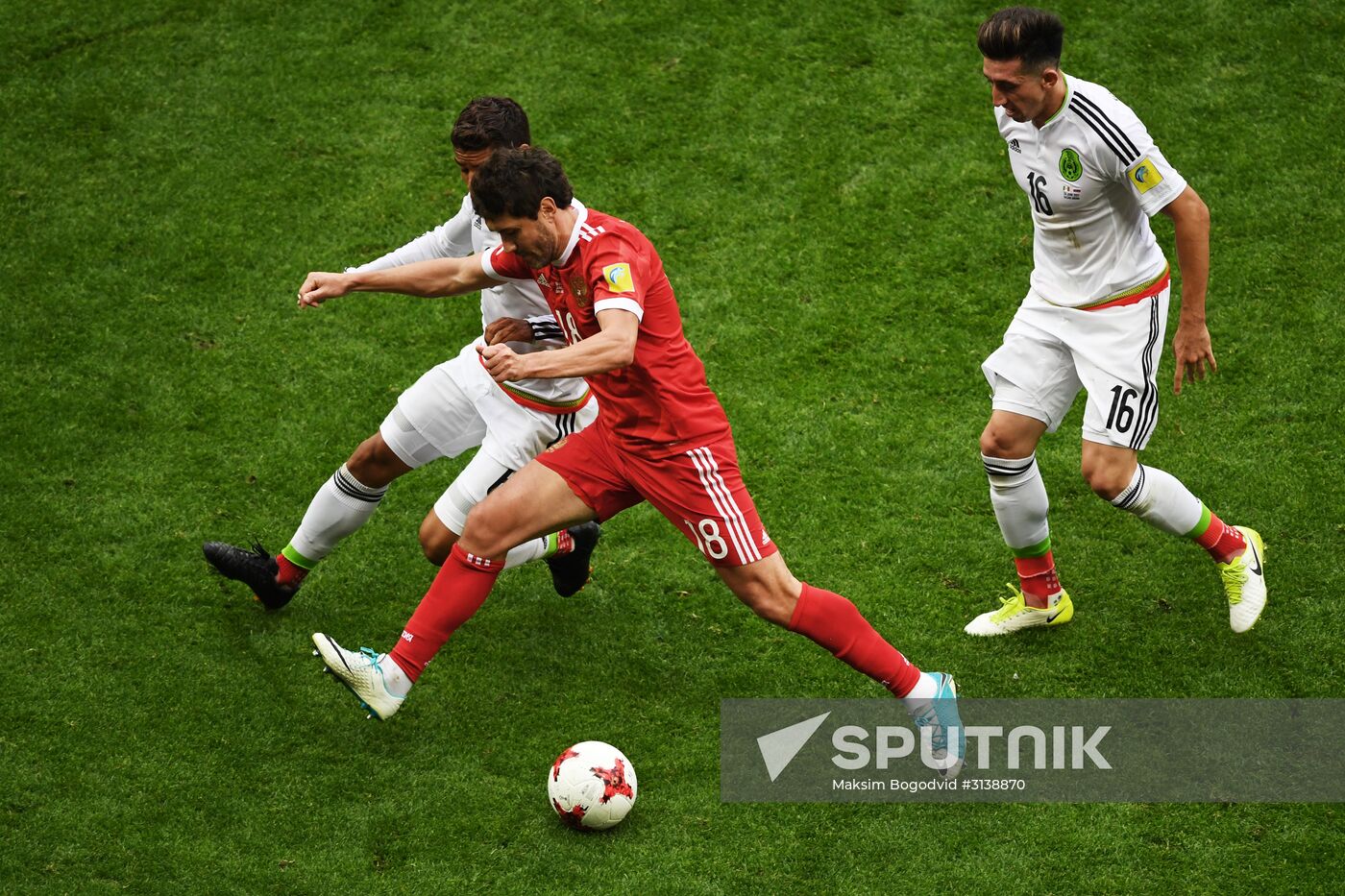 Football. 2017 Confederations Cup. Mexico vs. Russia