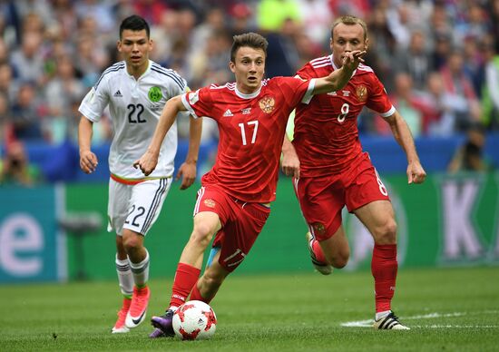 Football. 2017 Confederations Cup. Mexico vs. Russia
