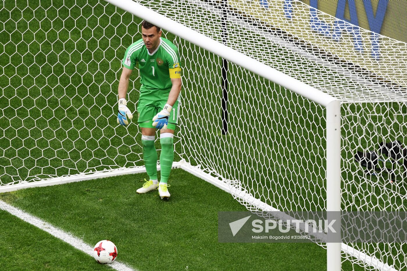 Football. 2017 FIFA Confederations Cup. Mexico vs. Russia