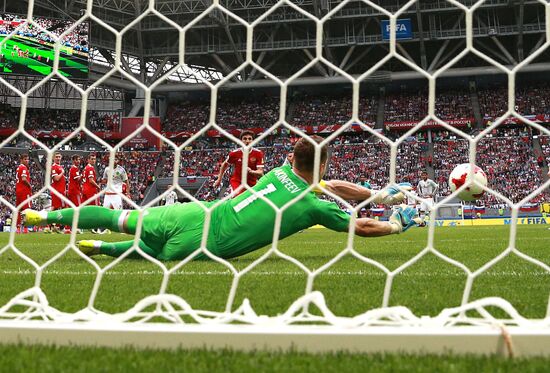 Football. 2017 FIFA Confederations Cup. Mexico vs. Russia