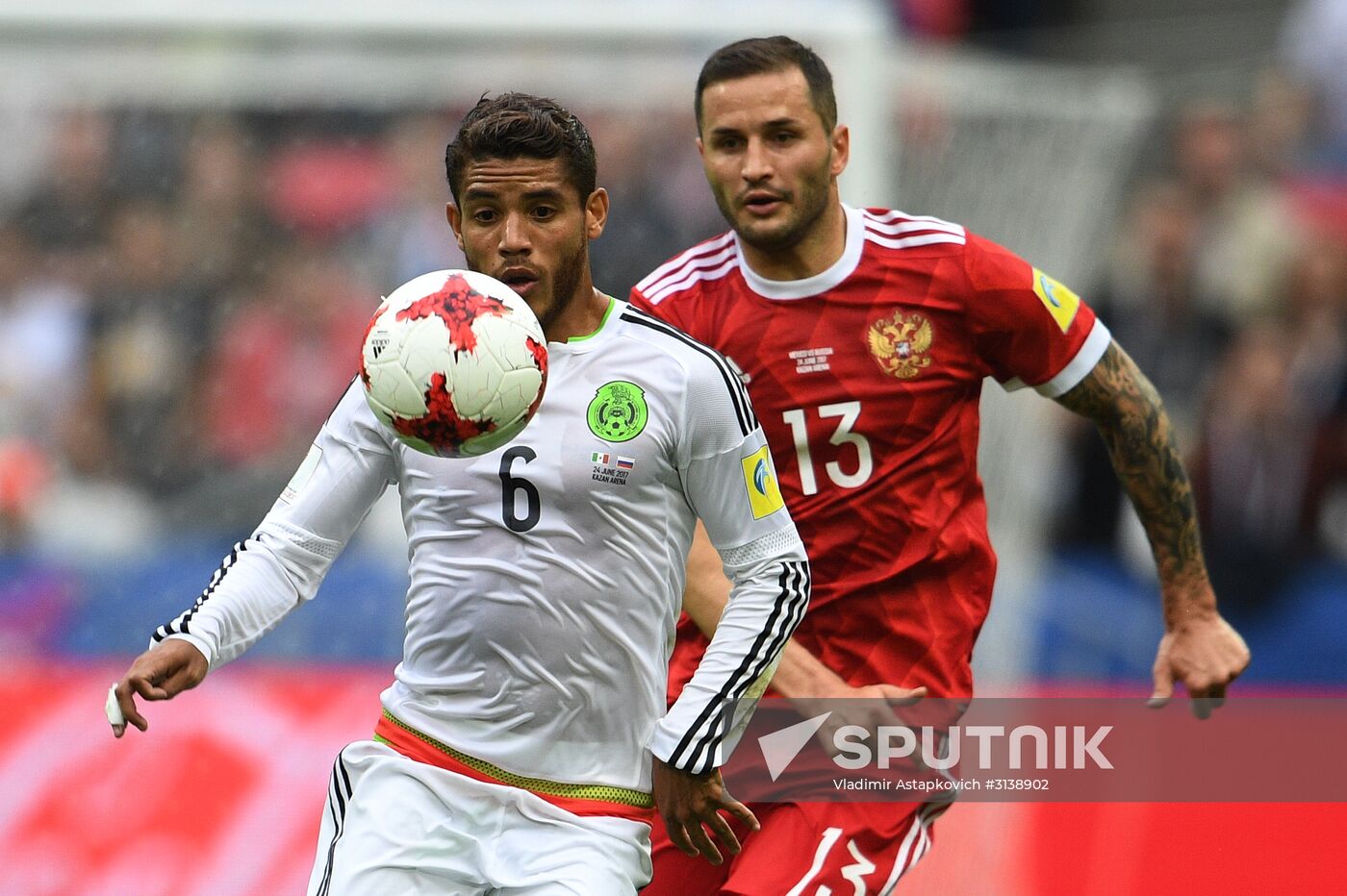 Football. 2017 Confederations Cup. Mexico vs. Russia