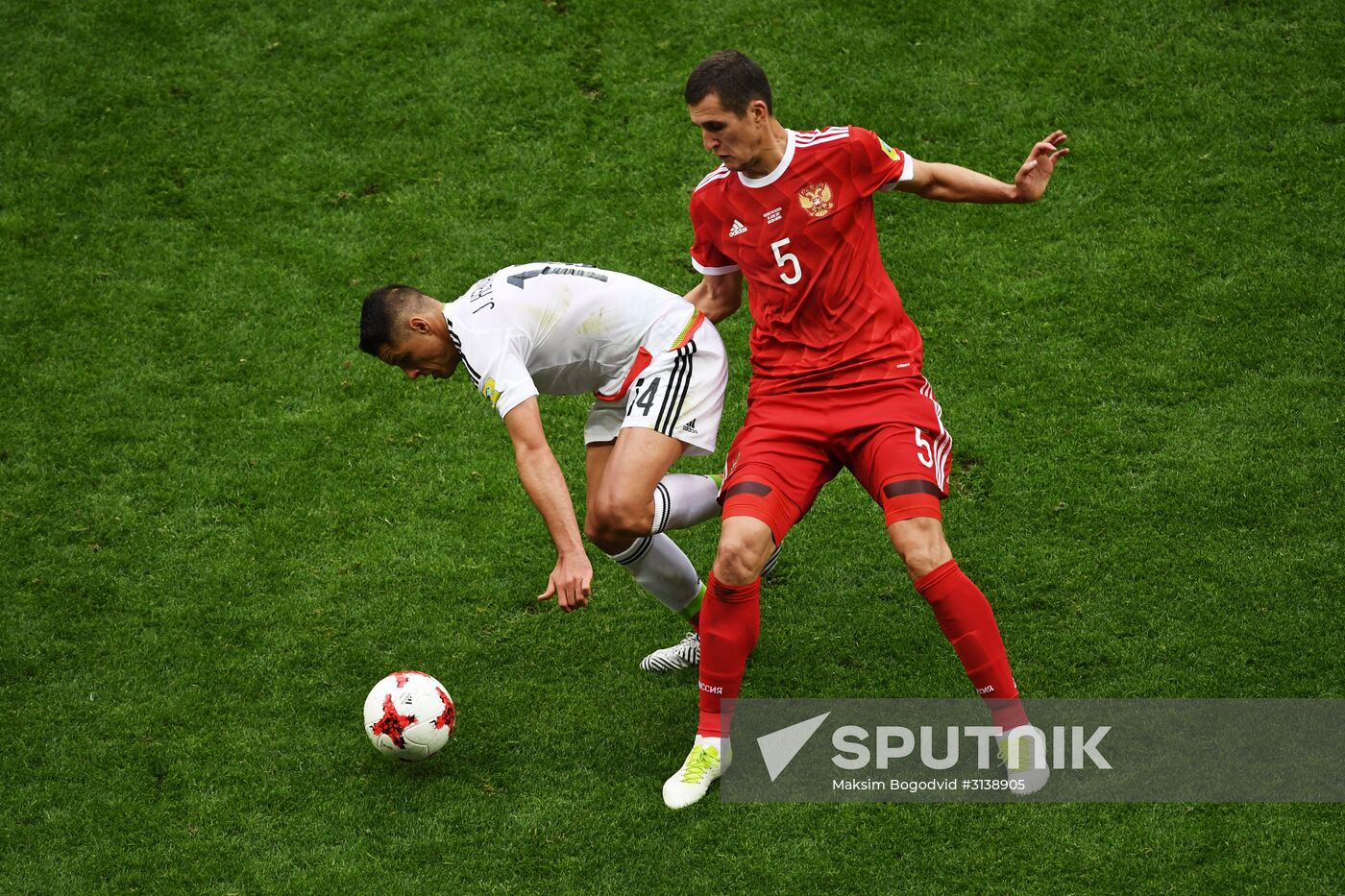 Football. 2017 Confederations Cup. Mexico vs. Russia
