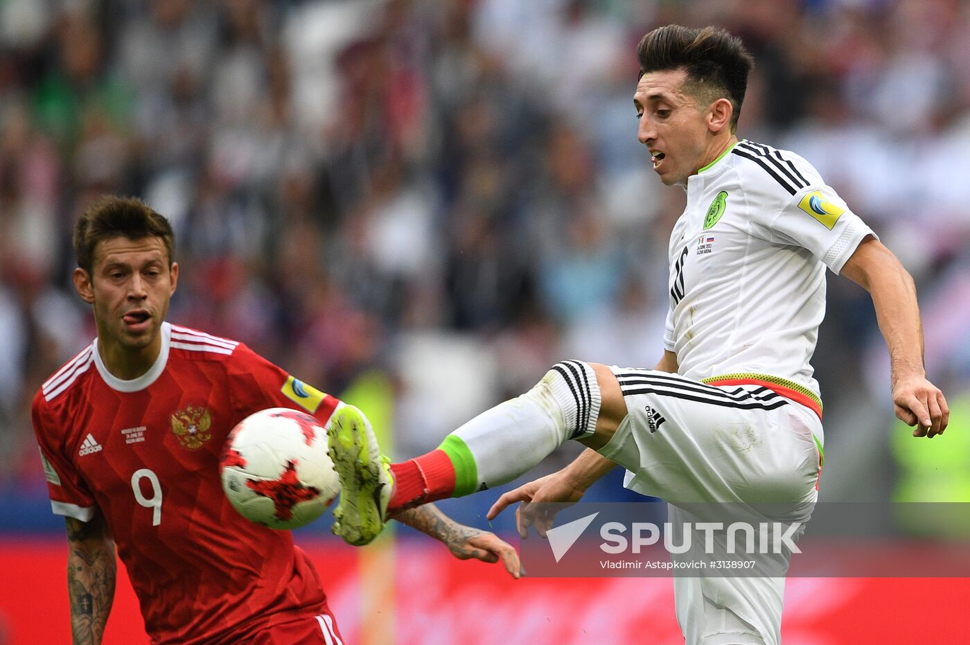 Football. 2017 Confederations Cup. Mexico vs. Russia