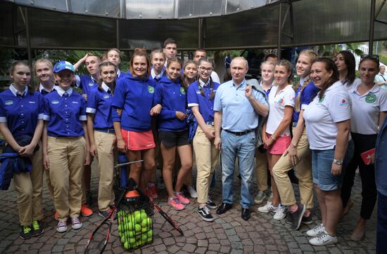President Putin visits Artek international children's center