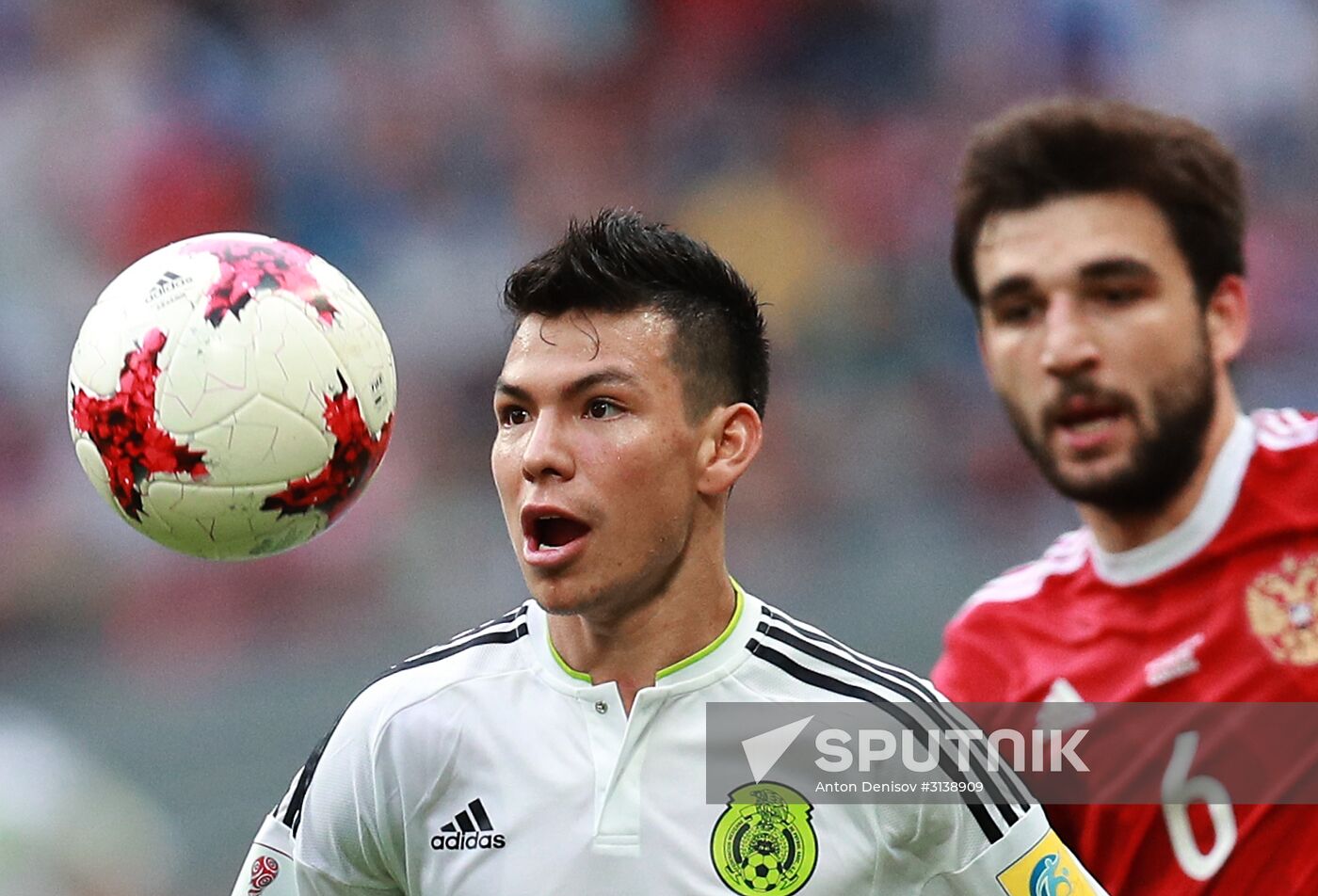 Football. 2017 Confederations Cup. Mexico vs. Russia