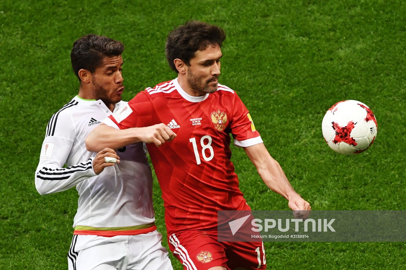 Football. 2017 Confederations Cup. Mexico vs. Russia