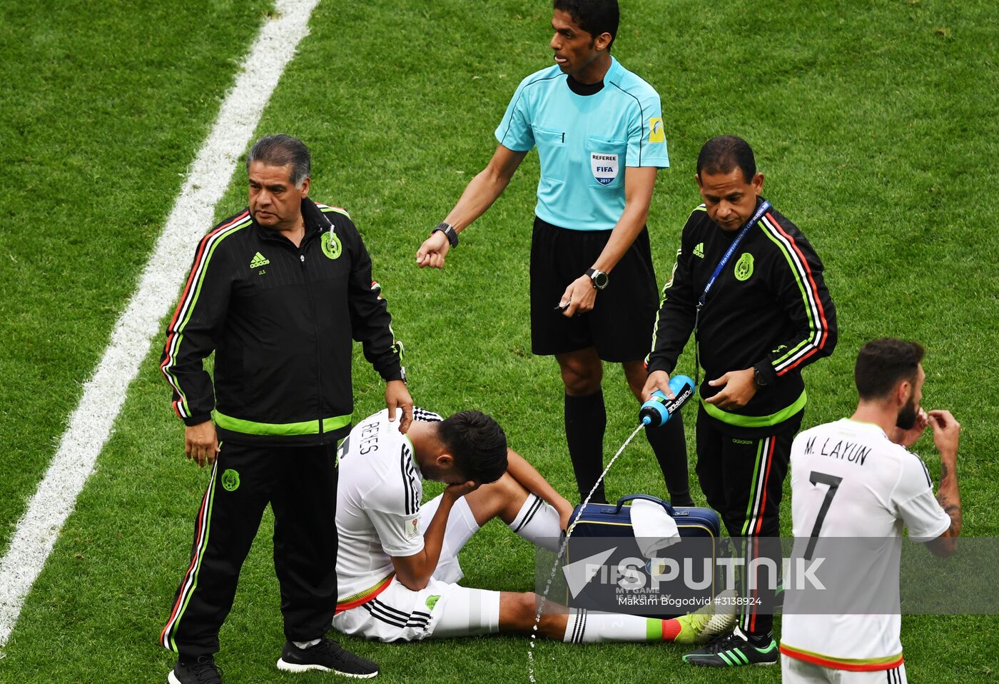 Football. 2017 FIFA Confederations Cup. Mexico vs. Russia