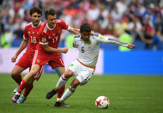 Football. 2017 FIFA Confederations Cup. Mexico vs. Russia