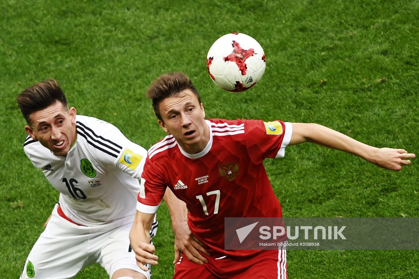 Football. 2017 FIFA Confederations Cup. Mexico vs. Russia