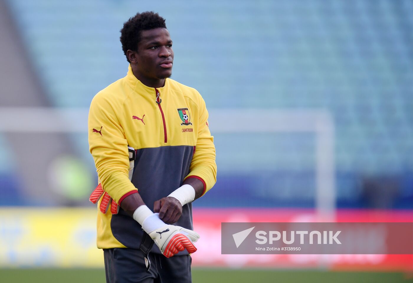 Football. 2017 FIFA Confederations Cup. Training session of Cameroon’s national team