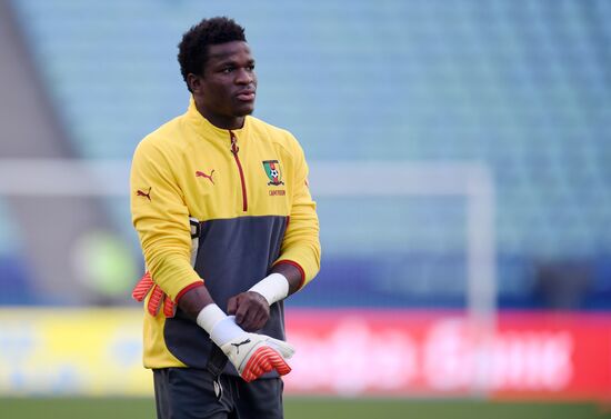 Football. 2017 FIFA Confederations Cup. Training session of Cameroon’s national team