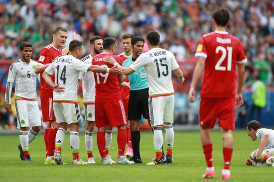 Football. 2017 FIFA Confederations Cup. Mexico vs. Russia