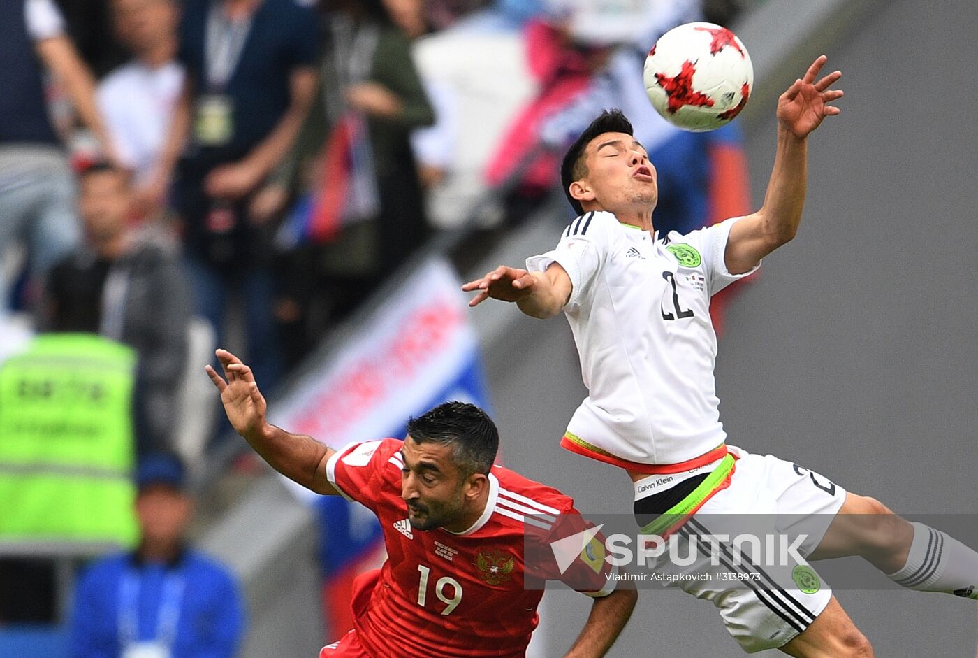 Football. 2017 FIFA Confederations Cup. Mexico vs. Russia