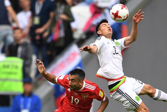 Football. 2017 FIFA Confederations Cup. Mexico vs. Russia