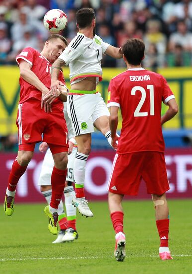 Football. 2017 FIFA Confederations Cup. Mexico vs. Russia